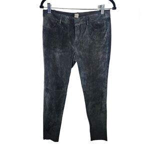 Ecru Pants Womens Small Black Suede